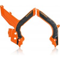 0023599.209 - Acerbis X-Grip Frame Guards - KTM SX 125/250 2019-22, SX150 2019-20, SXF 250/350/450 & XC-F/ XC 2019-22 - Orange/ Black