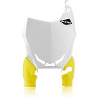 Acerbis Raptor Front Number Board - Suzuki RMZ250 2019-20, RMZ450 2018-20 - White/ Yellow