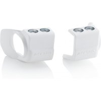 Image of Acerbis Fork Shoe Covers - Beta RR 2020-25, Honda CRF 250/450R 2009-25, Kawasaki KXF 250/450 2009-25 - White