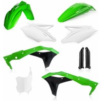 Image of 0022378.553 - Acerbis Full Plastics Kit For Kawasaki KXF250 2017 - OEM (Green/White)