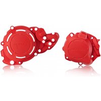 Image of Acerbis X-Power Engine Covers Kit - Beta RR & X-Trainer 2018-2025 - Red