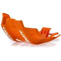 0024253.203 - Acerbis Skid Plate - KTM EXC-F 450/500 2020-23, XCF-W 500 2020-22 - Orange/ White