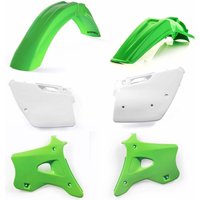 Image of 0007553.553.095 - Acerbis Standard Plastics Kit - Kawasaki KX 125/250 1994-98 - OEM (Green/White)
