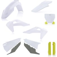 0023481.553.020 - Acerbis Full Plastics Kit - Husqvarna FC250/350 & TC125/250 2019-22 - OEM '20 (White/Yellow/Grey)