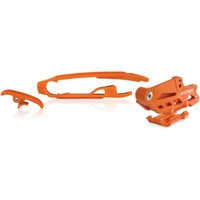 Image of Acerbis Chain Guide, Block & Slider Kit - KTM SX/ SXF & Husqvarna FC/TC/FE 2016-22, TE 150/250/300 2017-23 - Orange