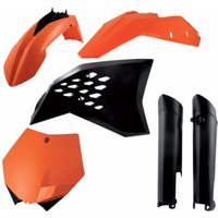 Image of 0013977.553 - Acerbis Full Plastics Kit - KTM SXF 2007-10 - OEM (Orange/Black)