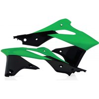 0016882.377 - Acerbis Radiator Scoops - Kawasaki KXF250 2013-16 - Black/ Green