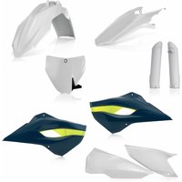 Image of 0017706.553.016 - Acerbis Full Plastics Kit - Husqvarna FC 250/350/450 2014 - OEM '16 (White/Navy/Yellow)