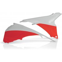 0016872.203 - Acerbis Air Box Covers - KTM SX 125/150/250 2013-15, SXF 250/350/450 2013-15 - Orange/ White