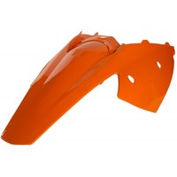 0008192.010 - Acerbis Rear Fender & Side Cowling - KTM EXC125/ 200/ 250/300 & EXC-F 250/ 400/ 450/ 525 2004-07 - Orange