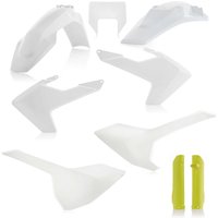 0022375.553.019 - Acerbis Full Plastics Kit - Husqvarna FE 250/350/450/501 2017-19 - OEM '19 (White/Yellow)