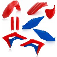 Image of 0022385.344 - Acerbis Full Plastics Kit - Honda CRF250R 2018, CRF450R 2017-18 - Patriot Red/ Blue