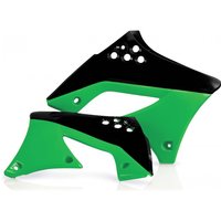 0013136.553.009 - Acerbis Radiator Scoops - Kawasaki KXF250 2009-12 - Green/ Black
