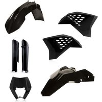 Image of 0014219.090 - Acerbis Full Plastics Kit - KTM EXC 125/200/250/300/380 & EXC-F 250/350/400/500 2008-11 - Black