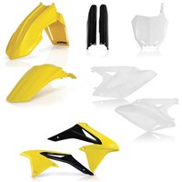 Image of 0013984.553.018 - Acerbis Full Plastics Kit - Suzuki RMZ250 2010-18 - OEM (Yellow/White/Black)