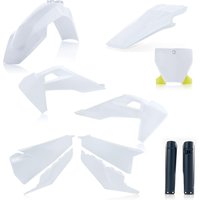 Image of 0023481.553.022 - Acerbis Full Plastics Kit - Husqvarna FC250/350 & TC125/250 2019-22 - OEM '22 (White/Navy)
