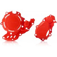 Acerbis X-Power Engine Covers Kit - KTM SXF 250/350 & Husqvarna FC 250/350 2016-22, Gas Gas MC250F 2021-23 - Red