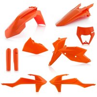 0022371.011.016 - Acerbis Full Enduro Plastics Kit - KTM EXC-F 250/350/450/500 2017-19, XC-W TPI 2019 - Orange