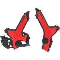 0025127.323 - Acerbis X-Grip Frame Guards - Honda CRF300L 2021-2024 - Black/Red