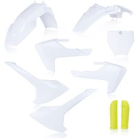0023538.553.020 - Acerbis Full Plastics Kit - Husqvarna TC65 2017-23 - OEM '20 (White/Yellow)