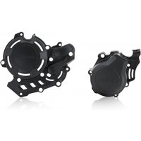 Acerbis X-Power Engine Covers Kit - KTM EXC-F 450/500 2017-23, SXF450 2016-22 - Black