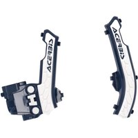 0025333.245 - Acerbis X-Grip Frame Guards - Husqvarna TC50 2016-2023 - Blue/White