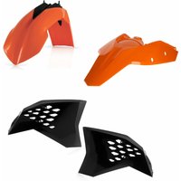 0011632.553 - Acerbis Standard Plastics Kit - KTM EXC 125/200/250/300 & EXC-F 250/400/450/500 2008-11 - OEM (Orange/Black)