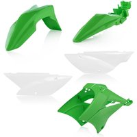 0023996.553 - Acerbis Standard Plastics Kit - Kawasaki KLX110 2010-2025 - OEM (Green/White)