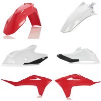 Image of 0024632.553 - Acerbis Plastics Kit - Gas Gas EC 250/300 & EC 250/350F 2021-23 - OEM (Red/White)