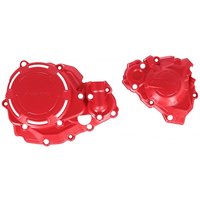 Image of Acerbis X-Power Engine Covers Kit - Honda CRF450R & CRF450RX 2021-2025 - Red