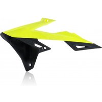 0023061.443 - Acerbis Radiator Scoops - Suzuki RMZ250 2019-2025, RMZ450 2018-2025 - Fluro Yellow/ Black