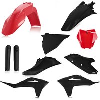 Image of 0024631.349 - Acerbis Full Plastics Kit - Gas Gas EX 250/350/450F & EX300 & MX125 2021-23 - Black/Red