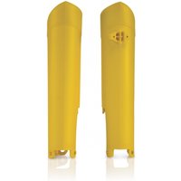 Image of 0011649.060 - Acerbis Fork Guards - Husqvarna TE 125/250/300 & FC 250/350/450 2014-15 - Yellow
