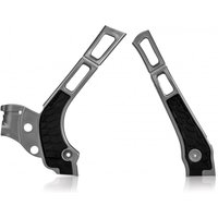 0021669.020 - Acerbis X-Grip Frame Guards - Yamaha YZ 125/250 2006-2025, WR125/250 2006-21 - Silver
