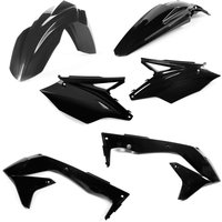 Image of 0022986.090 - Acerbis Standard Plastics Kit - Kawasaki KXF450 2018 - Black