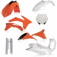 0015702.553.012 - Acerbis Full Plastics Kit - KTM SX 125/150/250 2012, SXF 250-505 2011-12 - OEM '12 (Orange/White)