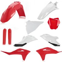 Image of 0024631.343 - Acerbis Full Plastics Kit - Gas Gas EX 250/350/450F & EX300 & MX125 2021-23 - Red/ White