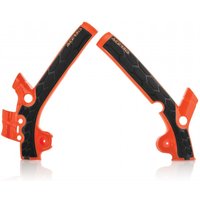 0021869.011.016 - Acerbis X-Grip Frame Guards - KTM SX85 2013-17, Husqvarna TC85 2014-17 - Fluro Orange