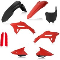 Image of 0024559.323 - Acerbis Full Plastics Kit - Honda CRF250R 2022-2024, CRF450R 2021-2024 - Black/Red