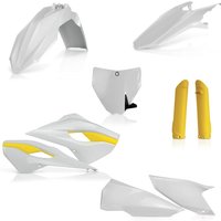 0017706.553.015 - Acerbis Full Plastics Kit - Husqvarna FC 250/350/450 2014, TC 125/250 2014-15 - OEM '15 (White/Yellow)