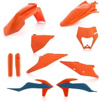 Image of 0024054.553.022 - Acerbis Full Plastics Kit - KTM EXC 150/250/300 TPI & EXC-F 250/350/450/500 & XC-W TPI 2020-23 - OEM '22 (Orange)