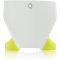 Image of 0023524.234 - Acerbis Front Number Board - Husqvarna FC 250/350/450 & TC 125/250 2019-22 - White/ Yellow