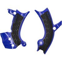 0025708.251 - Acerbis X-Grip Frame Guards - Yamaha YZF250 2024-2025, YZF450 2023-2025 - Blue/Black