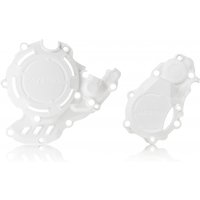 Acerbis X-Power Engine Covers Kit - KTM SXF 250/350 & Husqvarna FC 250/350 2016-22, Gas Gas MC250F 2021-23 - White