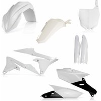 0017563.553.030 - Acerbis Full Plastics Kit - Yamaha YZF250 2015-18, YZF450 2014-17 - OEM (White/Black)