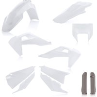 Image of 0024051.553.022 - Acerbis Full Enduro Plastics Kit - Husqvarna FE 250/350/450/501 & TE 150I/250I/300I 2020-23 - OEM '22 (White)