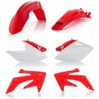Image of 0008098.553 - Acerbis Standard Plastics Kit - Honda CRF250X 2004-18 - OEM (Red/ White)