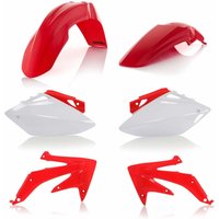 0008128.553 - Acerbis Standard Plastics Kit - Honda CRF450R 2005-06 - OEM (Red/White)
