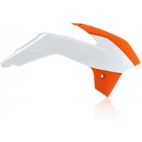 0016896.203 - Acerbis Radiator Scoops - KTM SX85 2013-17 - White/ Orange
