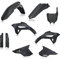 Image of Acerbis Full Plastics Kit - Honda CRF250R 2022-23, CRF450R 2021-23 - Metallic Black